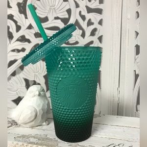 Starbucks Grande Tumbler Waxberry Mint Green Ombré, Cold Cup Tumbler, Green